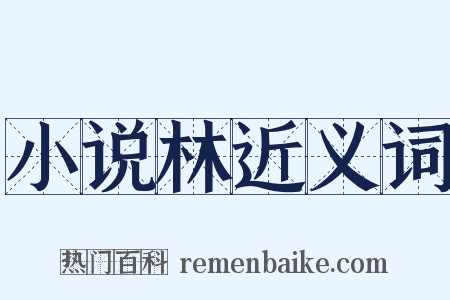 小说林近义词是什么意思的图片